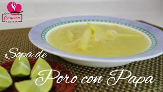 Cómo hacer Sopa de PAPA con PORO [upl. by Arihsan]