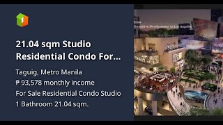 2104 sqm Studio Residential Condo For Sale in Taguig [upl. by Silyhp]