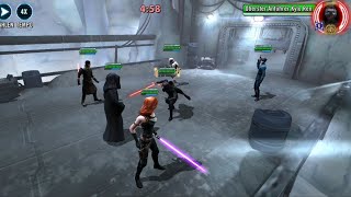 Starkiller full Omicron vs R7 SLKR  3v3 GA SWGOH [upl. by Ytissac]