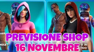 PREVISIONE SHOP 16 NOVEMBRE NEGOZIO OGGETTI OGGI 15 FORTNITE REMIX CAPITOLO 2 ICE SPICE E JUICE WRLD [upl. by Airet187]