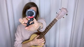 How To Tune A Baritone Ukulele DGBE  Tutorial for Beginners [upl. by Llenej]