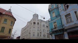 Oradea Romania  City Center Architecture Gems Intellectuals Bridge Darvas Roche House 4K [upl. by Ebanreb]