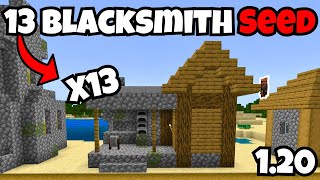 13 Blacksmith Village Seed For Minecraft Bedrock 120 [upl. by Kincaid]