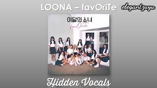 LOONA  favOriTe HIDDEN VOCALS [upl. by Aietal382]