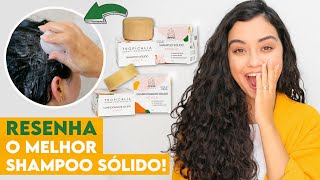 Resenha SHAMPOO E CONDICIONADOR SÓLIDO Tropicália nolow poo vegan  Morena Raiz [upl. by Nesral]