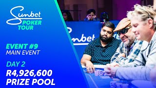 SunBet Poker Tour Time Square  Main Event Day 2  R4926600 Prize Pool [upl. by Gerry291]