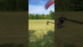 Foot dragging fun flight paramotoring ppg flight aviation action fun paramotor [upl. by Oinolopa947]