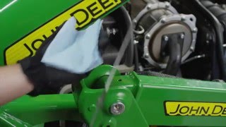 How To Change Your Engine Oil and Filter  John Deere Tips Notebook [upl. by Eednam]