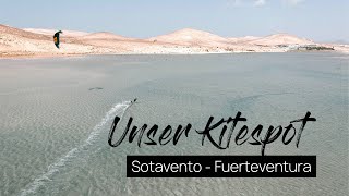 Kitesurfen Fuerteventura in der Sotavento Lagune  Kitesurfen lernen  Kitecamp in Risco del Paso [upl. by Delaney]