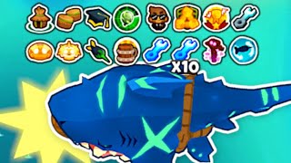 I Gave MAX Buffs To The Megalodon Bloons TD 6 [upl. by Jacqui]