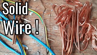 Scrapping solid core copper wire  Worth it [upl. by Ykcub100]