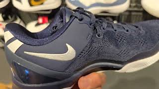 New Nike Kobe VIII quotTEAM BANK PACKquot University Red Wolf grey and College Navy Nike [upl. by Naivaf66]