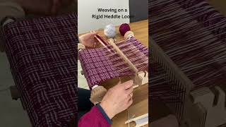 Rigid heddle loom weaving kit hobby weaving handmade knitting loomknitting crochet [upl. by Jemy]