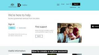 How to create a myGov account  Arabic [upl. by Aizan]