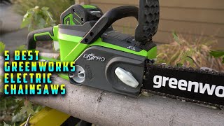 5 Best Greenworks Electric Chainsaws 2022  Greenworks Electric Chainsaw Review [upl. by Leiruh92]