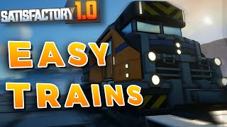 Perfect Beginner Guide To Trains Satisfactory 10 [upl. by Brendis]