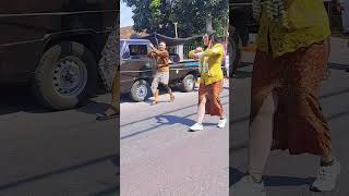 Menyala tante kebaya kuning karnafal pokeronkarnafal dj karnavalsound dancer jogetkarnaval [upl. by Anai]