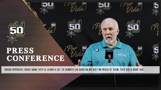 Gregg Popovich Postgame vs Grizzlies  San Antonio Spurs  3172023 [upl. by Nauqaj]