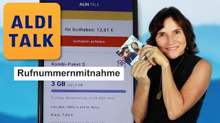 AldiTalk App und Rufnummernmitnahme zu App Aldi Talk [upl. by Eadahs]