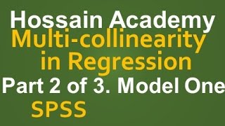 Multicollinearity in Regression Model One Part 2 of 3 SPSS [upl. by Selwin]