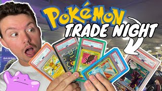 POKEMON TRADE NIGHT  BUYER POV at The National Card Show [upl. by Blakelee16]