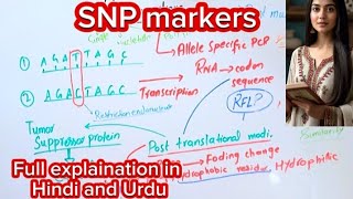 SNP markersMolecular markersFull explaination in Hindi and Urdu [upl. by Notffilc856]