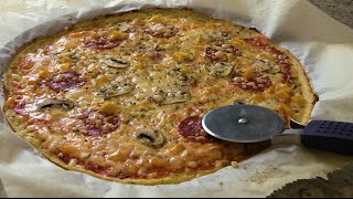 Pizza con Masa de Coliflor Súper Light  Recetas de Cocina ✅ [upl. by Linder]