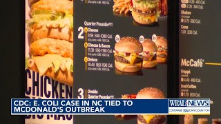 E coli case in NC linked to McDonalds outbreak CDC says [upl. by Valorie]