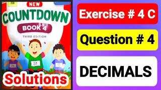 countdown book 4 unit 4 Decimals countdown 4 ex 4c q4 new Oxford countdown book 4 maths grade 4 [upl. by Giltzow]