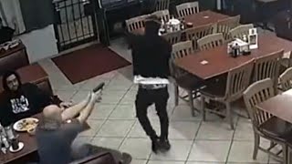 Armed Restaurant Robbery Suspect Shot Dead by Customer [upl. by Naxela39]