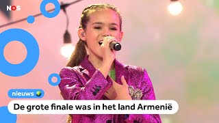 Frankrijk wint Junior Songfestival Nederlandse Luna wordt 7e [upl. by Ahseital]