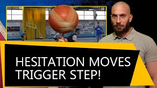 Hesitation Moves in Basketball  How to do Trigger Step Basketball Camp Spain 2022 [upl. by Sheepshanks]