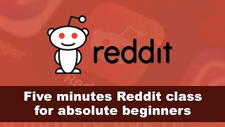 Five minutes Reddit class for absolute beginners [upl. by Eada]