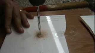 tutorial gaura faianta  how to drill ceramic tile [upl. by Luca]