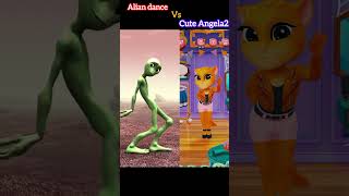 Alian dance vs Angela2 🤣😅😀 aliandance music meme animation angela funny shorts cartoon [upl. by Quintessa719]