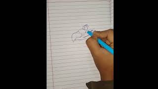 Easy pen sketch drawing short video [upl. by Neehcas]