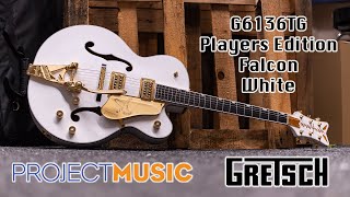 Gretsch G6136TG Players Edition Falcon White [upl. by Redd852]