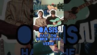 Oasis  Half The World Away Guitar Lesson Verse Acoustic Cover [upl. by Kaiser]