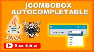 Combobox autocompletable NetBeans [upl. by Nylarac]