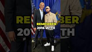 Obama Raps Eminem at Detroit Rally breakingnews election2024 obama eminem harris trump [upl. by Bor329]