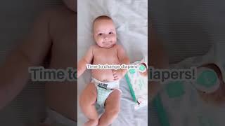 Smart Diapering Choice Wetness Indicator for StressFree Changes 🌟💪 shorts babydiaper hacks [upl. by Coben]