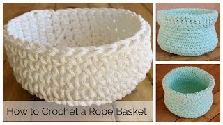 How to Crochet a Basket [upl. by Nehcterg]