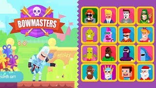 Bowmasters All Characters  Gameplay Walkthrough Part 50  Templar vs All Diamond Characters iOS [upl. by Jacquelin]