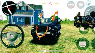 Dollar song Modified Mahindra black Thar 👿 Indian cars simulator 3d  android gameplay 2024 [upl. by Mcgean]