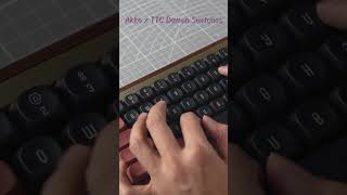 Akko MU01 Wooden Keyboard Sound Test [upl. by Ahsemit426]