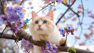 Sweet Music to Relax Cats  Peaceful Music for Cats Daily Life Sleep amp Comfort  Sleepy Cat🎶 [upl. by Aynotak528]