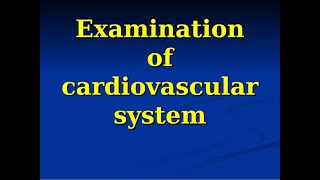 MDCN Approved Cardiovascular System Examination [upl. by Ardnalahs675]