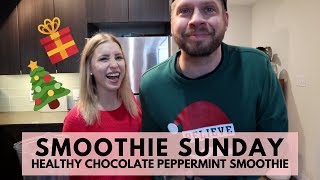 Smoothie Sunday Episode 6  Healthy Chocolate Peppermint Smoothie Recipe [upl. by Nilde124]