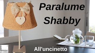 Tutorial portalampada paralume alluncinetto quotshabbyquot facilissima da fare [upl. by Innos841]