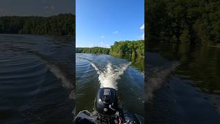 Suzuki 25 HP Outboard Motor on Jonny Boats Bass 100 [upl. by Mora]